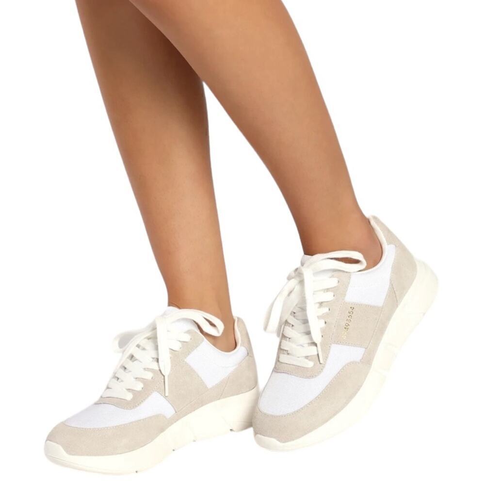 SteveMadden LIBBY WHITE MULTI Sneakers Size 9.5 1.25 inch heel height